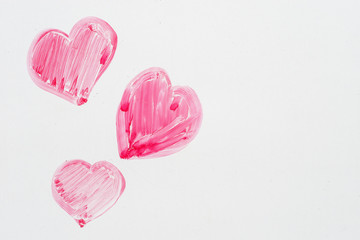 Hearts On Whiteboard