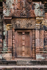 Fototapeta na wymiar Temple doorway at Siem Reap Park Cambodia