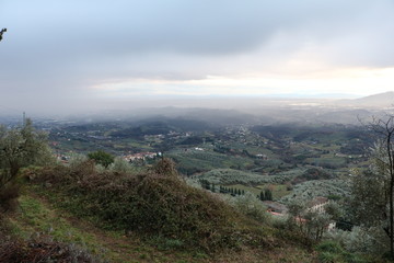 Fototapeta na wymiar Tuscany Sunrise moments 