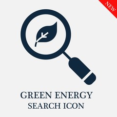 search Green energy icon