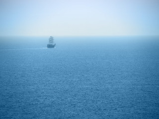 ship at sea