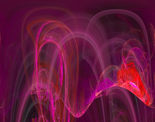 abstract digital fractal, fantasy design