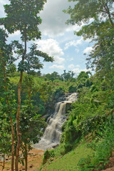Obraz premium Kintampo waterfalls (Sanders Falls during the colonial days) - one of the highest waterfalls in Ghana. 
