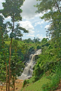 Fototapeta Kintampo waterfalls (Sanders Falls during the colonial days) -  one of the highest waterfalls in Ghana.  