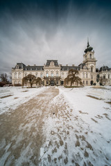 Fototapeta na wymiar Festetics castle in Hungary at winter