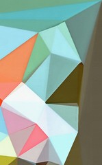 Abstract polygonal background. Triangles texture. Geometric modern art. Futuristic simple painting on canvas. Pattern for design. Backdrop template. Low poly concept artwork. Decorative elements. 