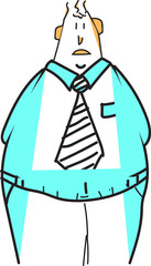 Man with Tie illustration