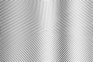Black and white halftone vector. Vertical dotted gradient. Rough dotwork texture. Retro overlay