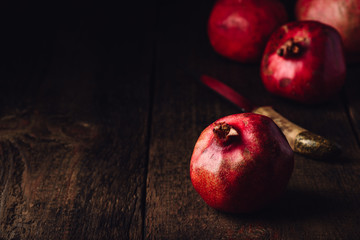 Fototapeta na wymiar Red pomegranate fruits