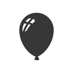 helium blackballoon isolated icon