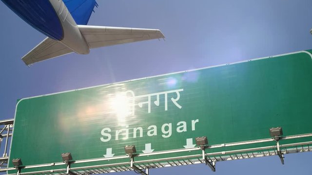 Airplane Take off Srinagar