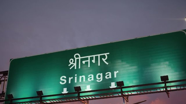 Airplane Landing Srinagar during a wonderful sunrise