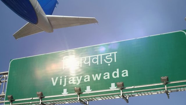 Airplane Take off Vijayawada