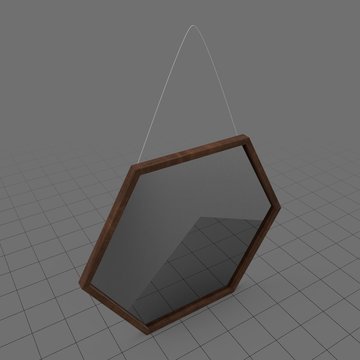 Modern wall framed mirror