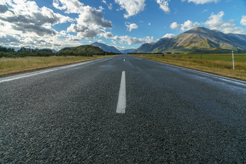 on the road in the mountains, arthurs pass, new zealand 14