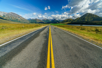 on the road in the mountains, arthurs pass, new zealand 23