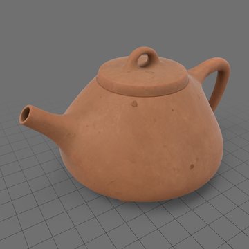 Clay teapot