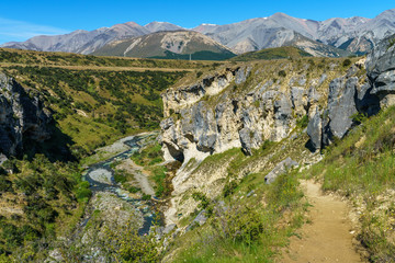 Obraz premium cave stream scenic reserve, arthurs pass, new zealand 7