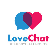 Love Chat, Dating Logo Design Inspiration