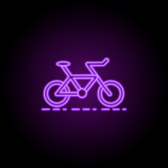 eco transport outline icon. Elements of Ecology in neon style icons. Simple icon for websites, web design, mobile app, info graphics