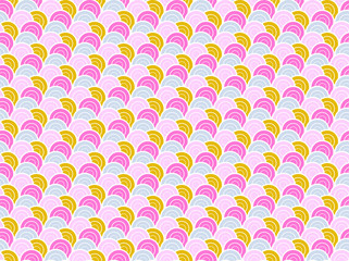 seamless Traditional japanese seigaiha ocean wave pattern