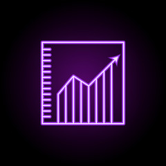 stock exchange outline icon. Elements of Banking & Finance in neon style icons. Simple icon for websites, web design, mobile app, info graphics