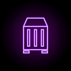 parcel on flights outline icon. Elements of Cargo logistic in neon style icons. Simple icon for websites, web design, mobile app, info graphics
