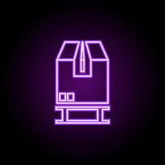 parcel on flights outline icon. Elements of Cargo logistic in neon style icons. Simple icon for websites, web design, mobile app, info graphics