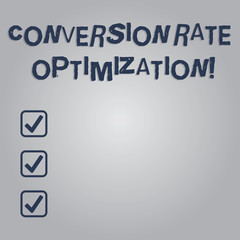 Writing note showing Conversion Rate Optimization. Business photo showcasing increasing the percentage of website visitors Blank Color Rectangular Shape with Round Light Beam Glowing in Center