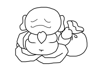 布袋様・塗り絵