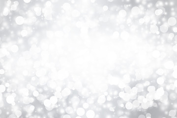 white blur abstract background. bokeh christmas blurred beautiful shiny Christmas lights