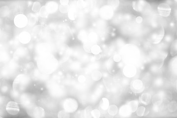 white blur abstract background. bokeh christmas blurred beautiful shiny Christmas lights