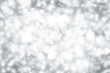white blur abstract background. bokeh christmas blurred beautiful shiny Christmas lights