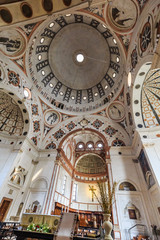 Fototapeta na wymiar Ceiling decoration of Santa Maria delle grazie