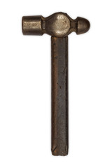 Old hard-faced ball-peen hammer