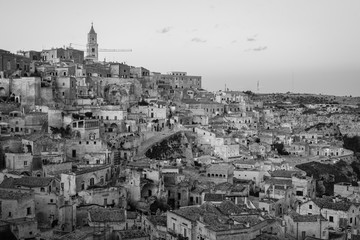 A view of Matera, Basilicata, Italy