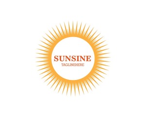 sun ilustration logo vector icon