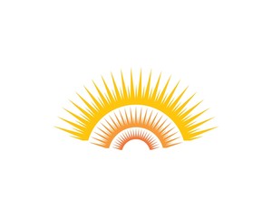 sun ilustration logo vector icon