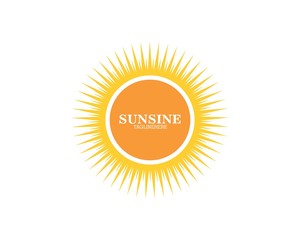 sun ilustration logo vector icon