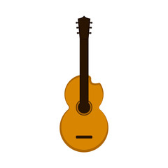 Isolated guitar icon. Musical instrument. Vector illustration design