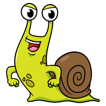 Cartoon Snail Character