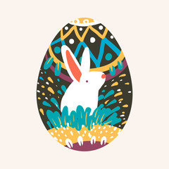 Easter egg design illustration