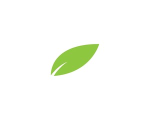 green leaf logo vector