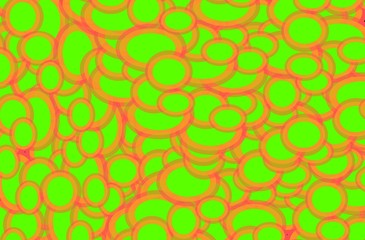 abstract pattern with ufo green color circle