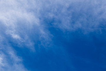 clouds on the blue sky