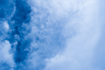 clouds on the blue sky