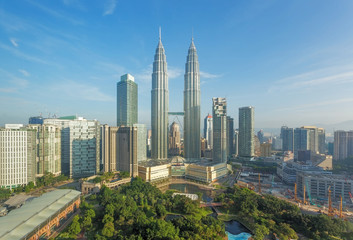 Naklejka na ściany i meble Kuala Lumpur city, Malaysia