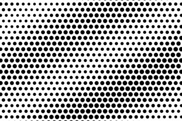 Black on white halftone vector texture. Grungy dotted gradient. Oversized dotwork surface for vintage effect