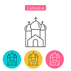 Cathedral ,Church line icon.