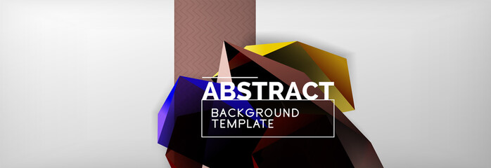 Minimalistic geometric abstract background